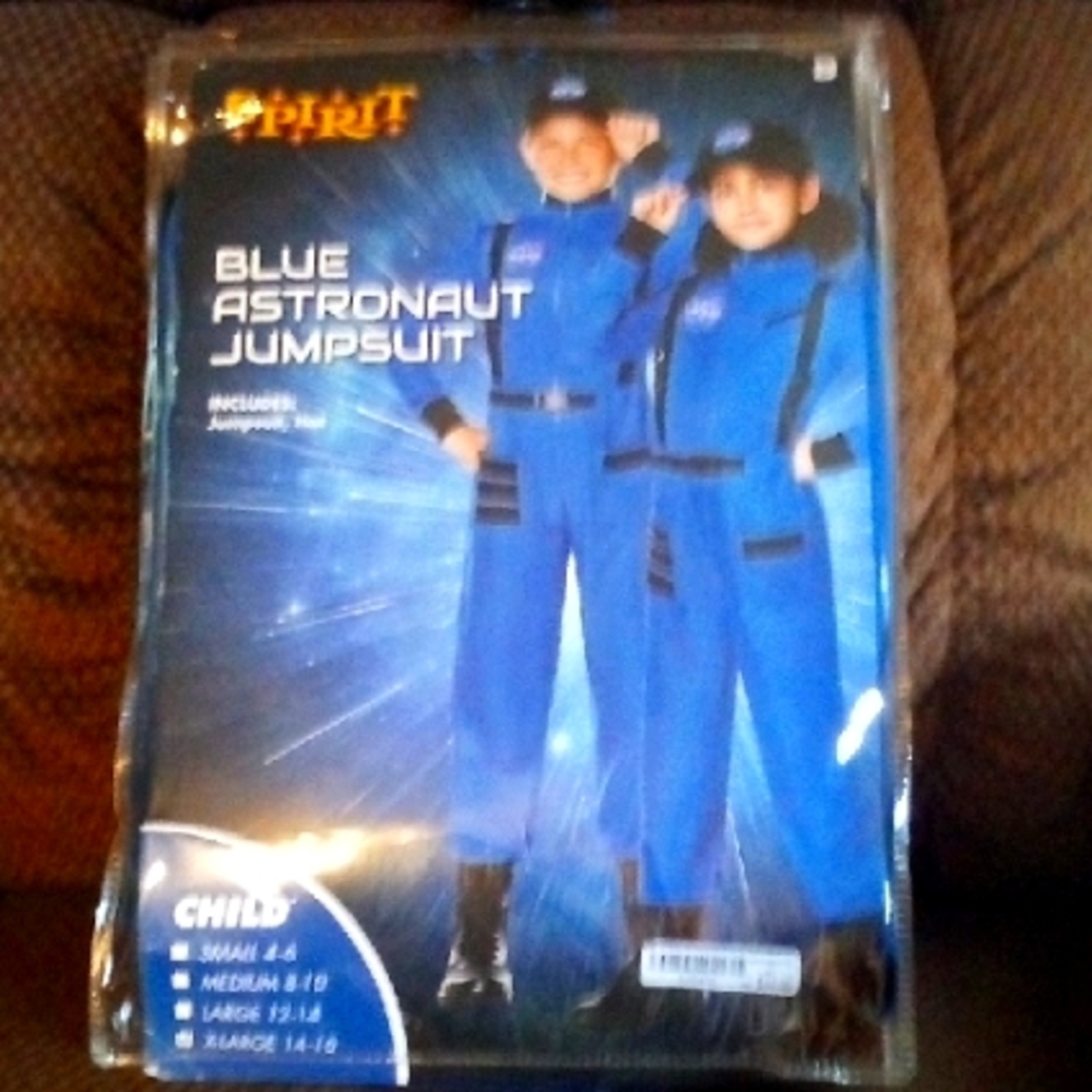Spirit Blue Astronaut Jumpsuit Costume for Kids